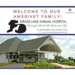 Welcome notice for Grass Lake Animal Hospital