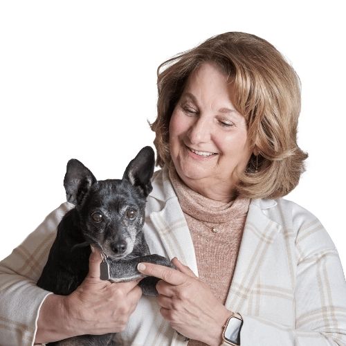 AmeriVet Operations Director Janice Wilmore, pictured with her dog Harry
