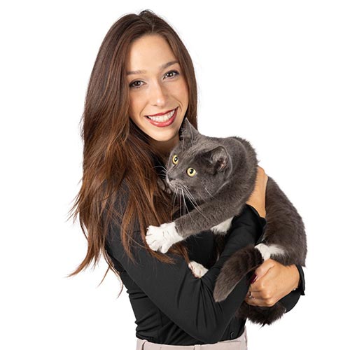 Scarlett Manrique with Baby Cat