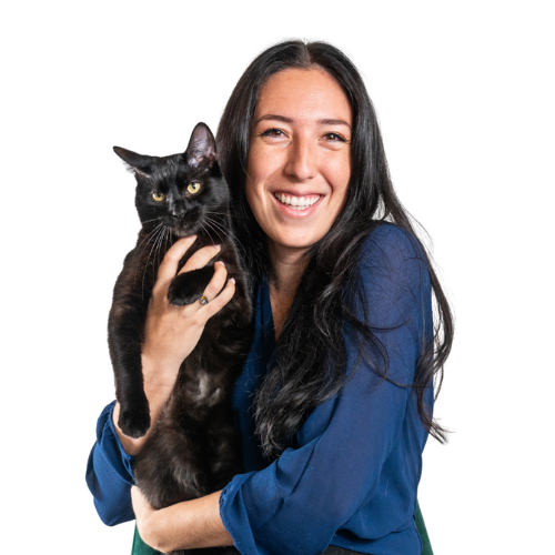 Molly Moczygemba with Bentley